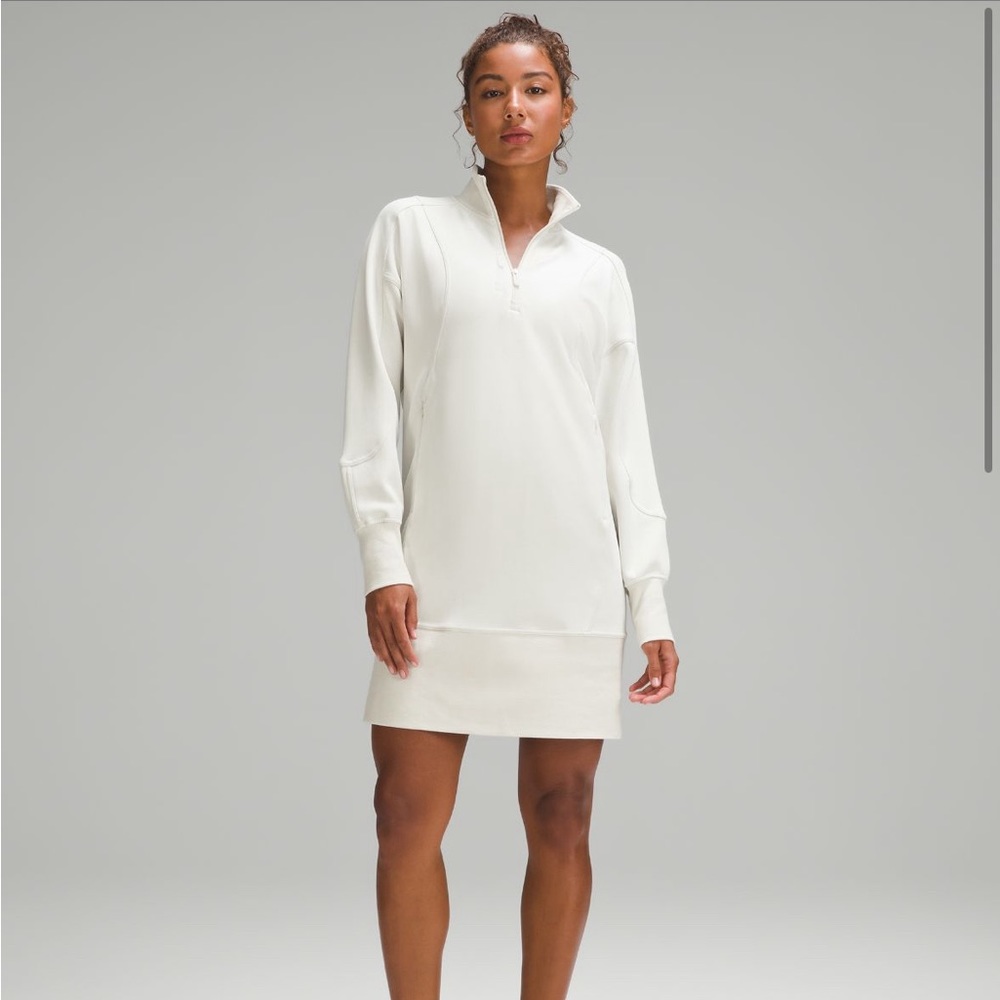 Lululemon White Women's Dress High Neck Oversized Will Fit S